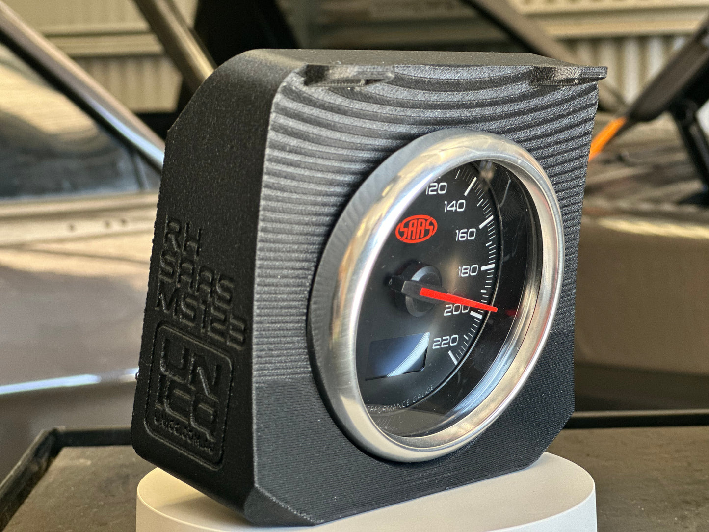 SAAS Muscle Series 3 Gauge Adaptor - RH 80mm Large Gauge Adaptor, HZ GTS Dash (TACHO)